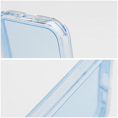 Мублеза за телефон Matrix Clear Case за Samsung S25 Ultra, транспарентна, со сина рамка