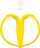 Furçë dhëmbësh për bebe Tommee Tippee The First Banana, silikon i butë, dorezë kundër rrëshqitjes, e verdhë