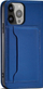 Këllëf telefoni wallet për iPhone 13 Pro, me kapak flip, mbajtëse kartash, blu