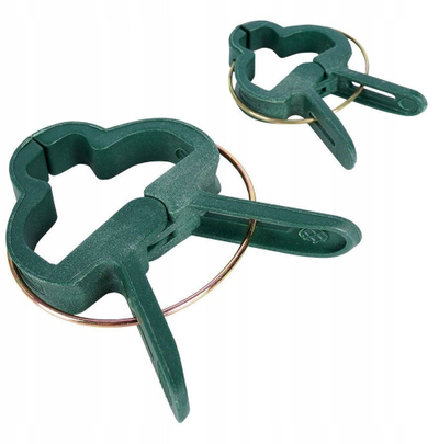 Кламери за растенија ProGarden Plant Clips, сет 20 парчиња, пластика, зелена