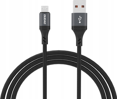 Kabllo karikuese Dudao L3Sm USB A në Micro USB, 1.2m, 3A, e zezë