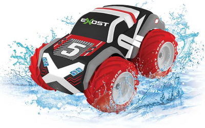 Makinë lodër me telekomandë Exost Aqua Typhoon, shkallë 1:24, për çdo lloj terreni, e zezë me të kuqe