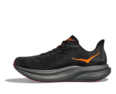 Atlete për gra Hoka Mach 6, tekstil, të zeza fuchsia