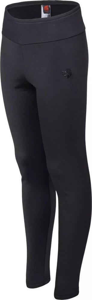 Leggings për vajza Iguana Charlton Tg Jr, microfleece, poliestër elastik, të zeza