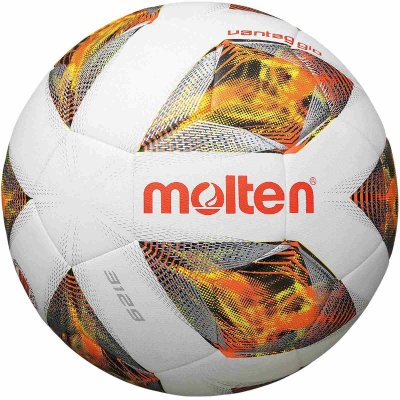 Top futbolli Molten Lightball, PU, 32 panele, i bardhë me portokalli