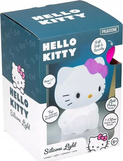 Dritë nate Hello Kitty, silikoni, me bateri të rikarikueshme, e bardhë
