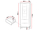 Vitrinë me xham Fetroso 2SZ1D (60 x 195 x 42)