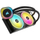 Ftohës uji për procesor Corsair iCUE Link H115i RGB, 280mm AIO, dy ventilatorë 140mm RGB, i zi