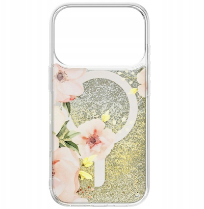 Mbulesë telefoni Uniq Coehl Fleurette për iPhone 17 Pro, me karikim magnetik, rozë