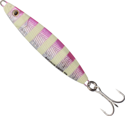 Karrem peshkimi Savage Gear Psycho Sprat, metalik, 60g, rozë me të bardhë