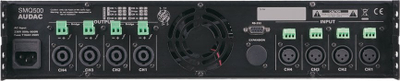 Amplifikator fuqie Audac SMQ500, 4 kanale, 4 x 500W, i zi