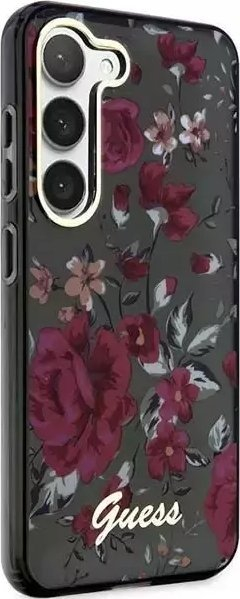 Mbulesë telefoni Guess GUHCS23SHCFWSA për Samsung Galaxy S23, koleksioni Flower, jeshile me lule