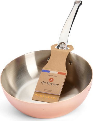 Tigan sauté De Buyer Prima Matera, 24 cm, bakër dhe çelik inox