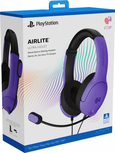 Kufje gaming PDP Airlite, 40mm, me mikrofon, vjollcë