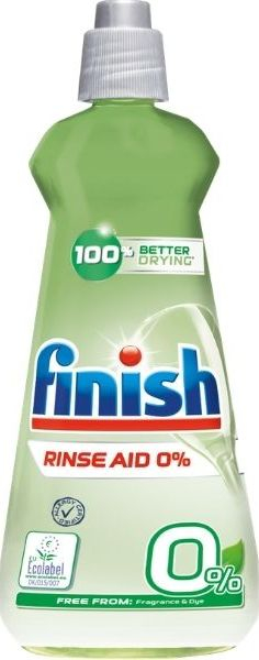 Ndihmës shpëlarës për enëlarëse Finish Rinse Aid Zero, 400 ml, pa aromë