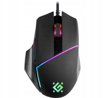 Гејминг глушец Defender Warfame GM-880L, со кабел, RGB, црн