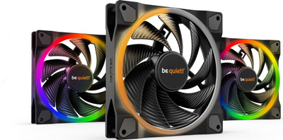 Ventilatorë PC be quiet! Light Wings 140mm PWM High Speed BL079, set 3 copë, ARGB, të zinj