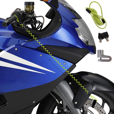 Bllokues freni disku Dunlop Uni për motor, me kabllo sigurie