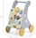 Karrocë edukative druri Viga Toys PolarB 44028, me lojëra, shumëngjyrëshe