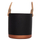 Vazo dekorative e brendshme Tryll Series HM4690M, Fiber Cement, Ø31x31cm, e zezë