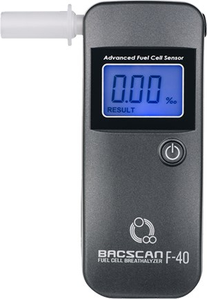 Alkooltester Breathalyzer BACscan F-40, sensor elektro-kimik, ekran dixhital