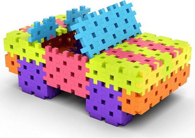 Lodra me ndërtime Meli Basic Blocks, 1200 copë, shumëngjyrëshe
