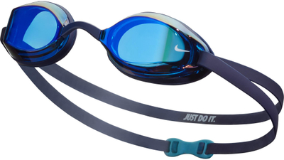 Syze noti Nike Legacy Mirror, lente pasqyrë, rrip i dyfishtë, blu e errët