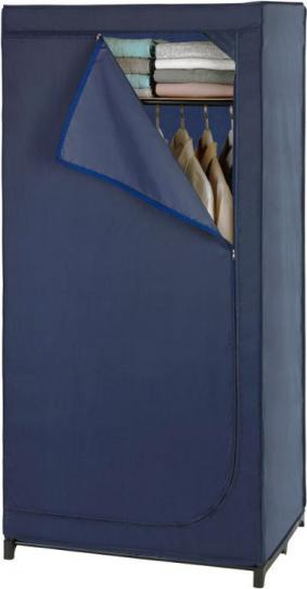 Garderobë Rebrilliant Business Merseles, 75cm, me raft dhe shufër varëse, blu e errët