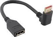 Adapter AV InLine, DisplayPort në DisplayPort, i zi