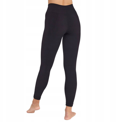 Leggins për goca Brubeck Casual, me bel t’ lartë, për palestër, të zeza, S