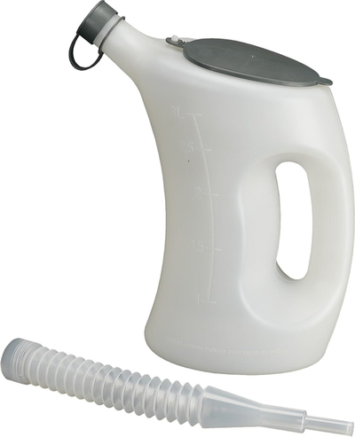 Shishe plastike RS PRO Carboy, 3L, HDPE, e bardhë