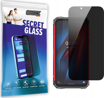 Xham mbrojtës privatësie GrizzGlass SecretGlass për Ulefone Armor 8 Pro, për ekran, transparent