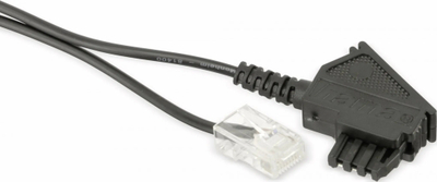 Поврзувачки кабел Helos TAE F во RJ45 8P2C, 10 m, црн