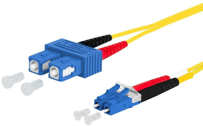 Kabllo rrjeti Metz Connect OS2 Singlemode, 0.5m, duplex, e verdhë