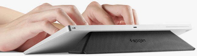 Mbajtëse Spigen Slimfold LD201-S4, PU, e zezë
