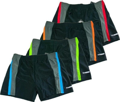 Rroba banje meshkuj Allto Swim Boxers, XXXL, material elastik, të zeza me shirita ngjyrash
