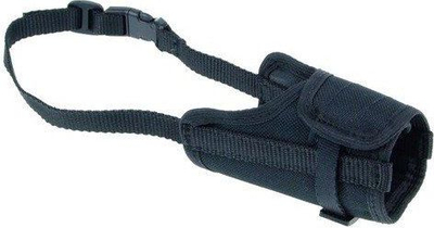 Maskë gojore për qen Champion Nylon NYLON-6, najlon i qëndrueshëm, rrip i rregullueshëm, e zezë