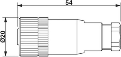 Prizë industriale Phoenix Contact SACC-M12FS-5CON-PG 7-M, M12, 5 pole, IP67