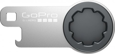 Vegël GoPro The Tool, çelës për thumb screw, hapëse shishes, ngjyrë argjendtë
