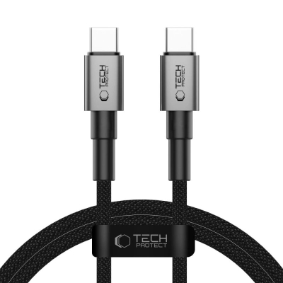 Kabllo USB-C Tech-Protect Ultraboost DNA, PD 60W 3A, 1m, gri e errët