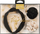 Сет аксесоари за коса Glamour Velor Classic, лента за коса со јазол, 2 scrunchies, црна и беж
