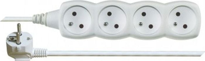 Zgjatues elektrik EMOS P0412, 4 prize, 2m, i bardhë
