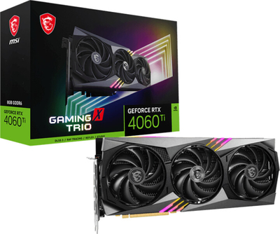 Kartë grafike MSI GeForce RTX 4060 Ti GAMING X TRIO 8G, 8GB GDDR6