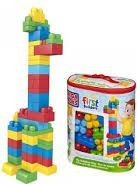 Set Mega Bloks First Builders - Blue Bag, 80 elemente