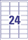 Etiketa vetëngjitëse Avery Zweckform L4773, Heavy Duty, 63.5 x 33.9 mm, të bardha, 100 fletë