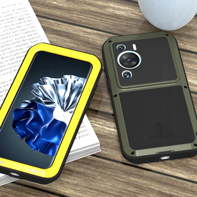 Mbulesë mbrojtëse Love Mei Powerful për Huawei P60 P60 Pro, e fortë rugged, 360°, e zezë
