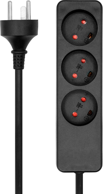 Shirit rryme ProXtend Danish Power Strip, 3 presa, 3m, i bardhë
