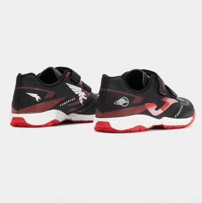 Këpucë futbolli indoor për fëmijë Joma Powerful 2501, taban gome, të zeza