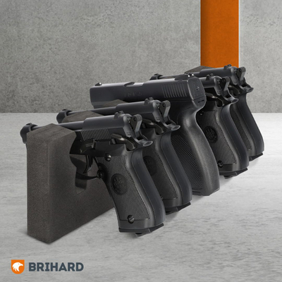 Mbajtës magnetik armësh Brihard Advanced, 5 vende, shkumë, i zi