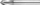 Spiral karabit Baildon DIN 6537 K WK3, 8.5 mm, TiAlN, 89 mm